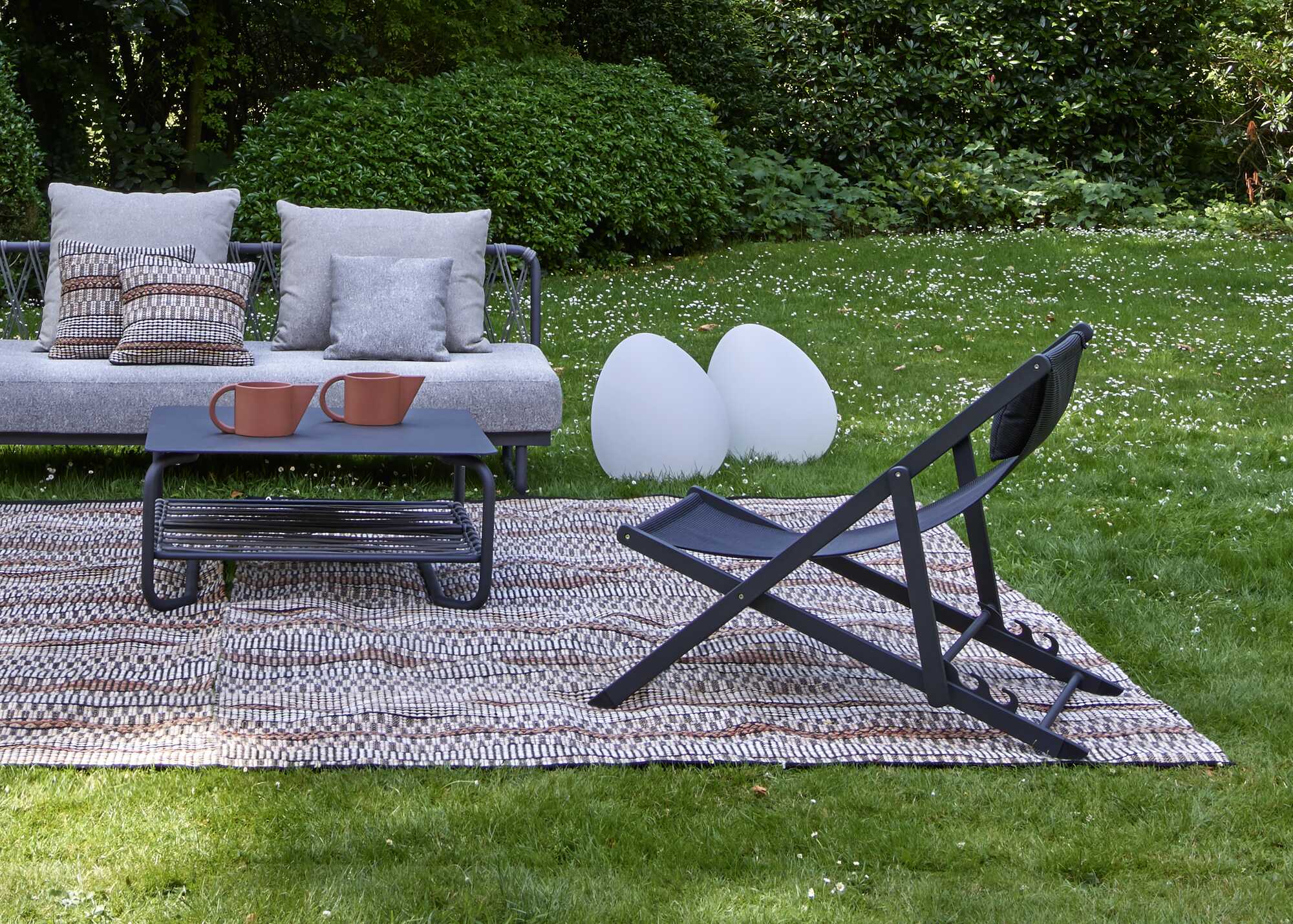 Sabbia Set Of 2 Deck Chairs Onyx (Black)