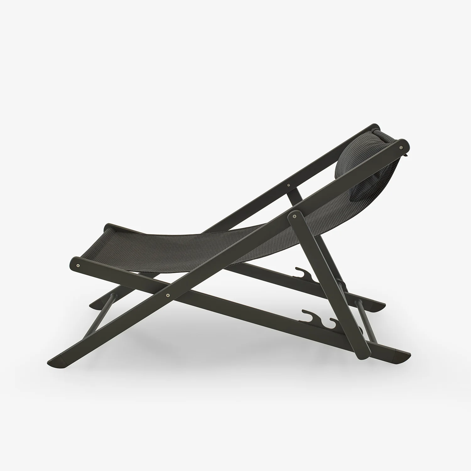 Sabbia Set Of 2 Deck Chairs Onyx (Black)