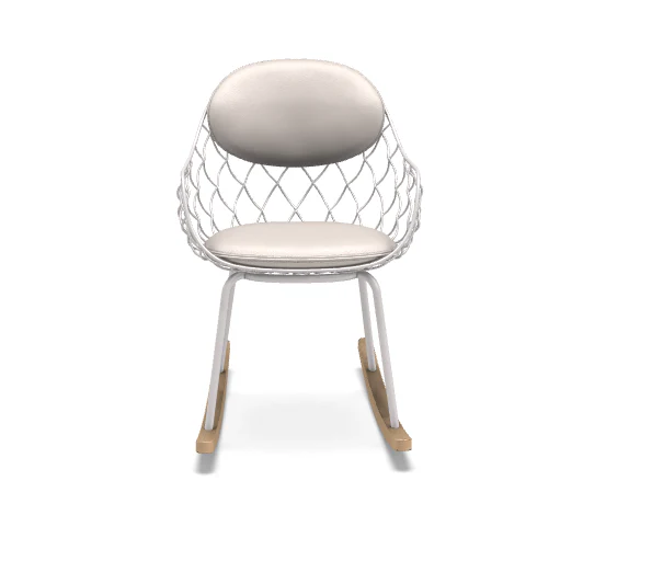 Piña Rocking chair with arms