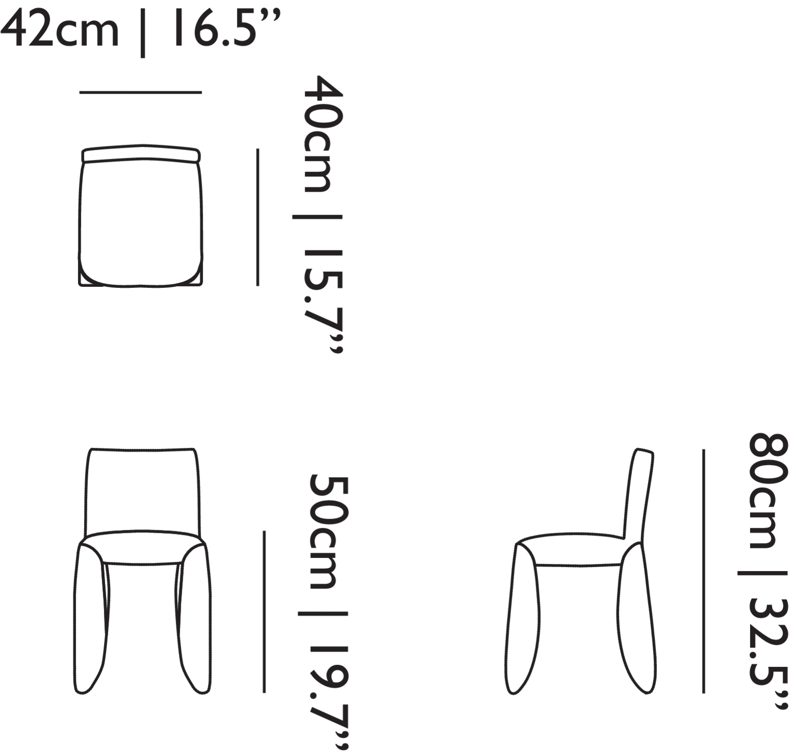 Monster Chair, Diamond No Arms