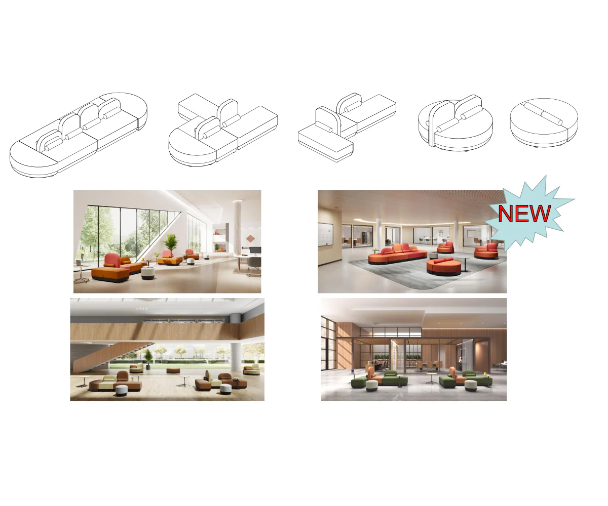 Sao - SBUS-AB002 Two Seater Bench