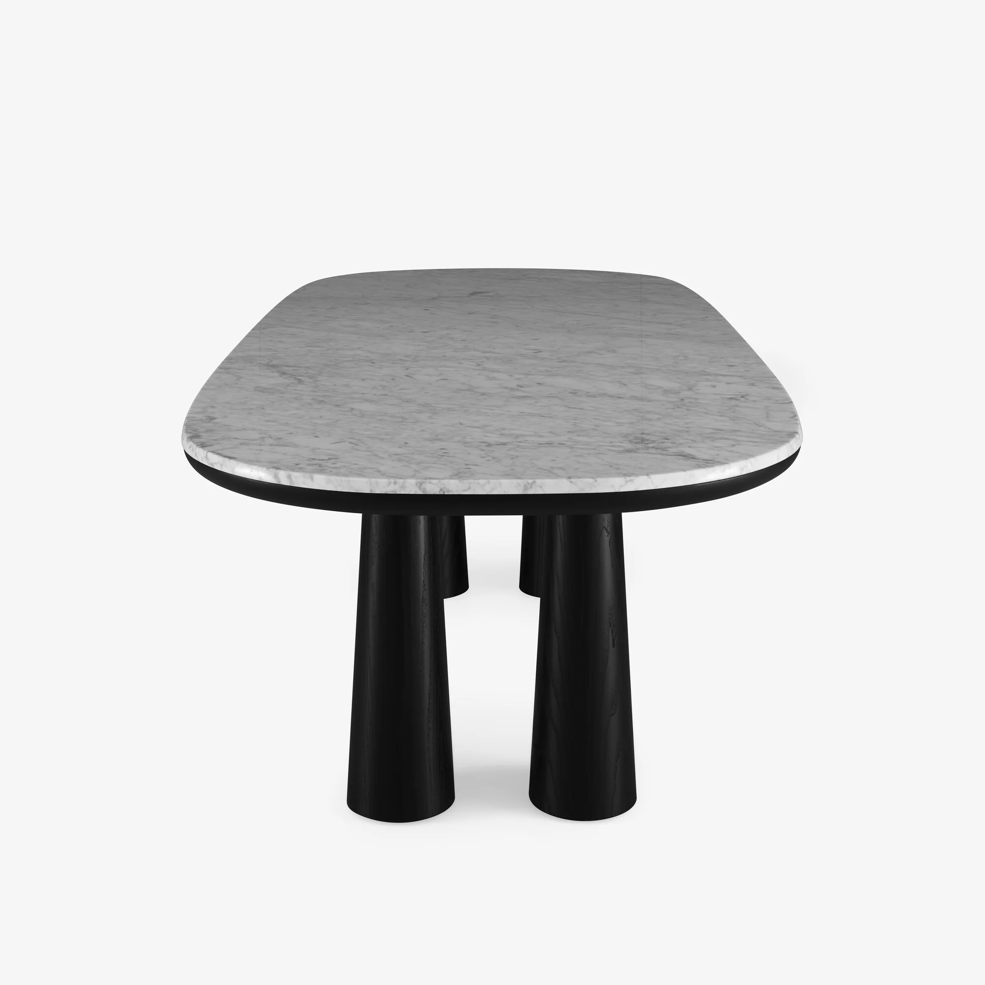 Hashira Dining Table Base In Black Stained Ash