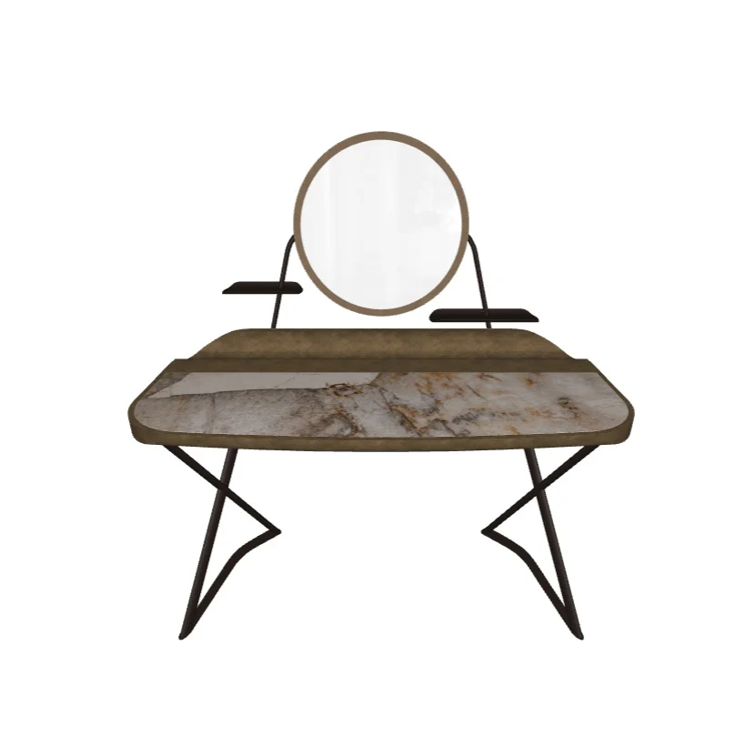 COCOON TROUSSE Keramik Desk with Mirror Frame