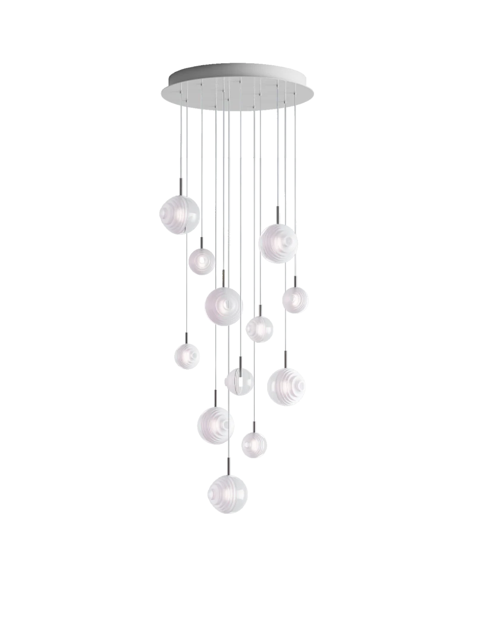 Chandeliers dark & bright star 12 pcs