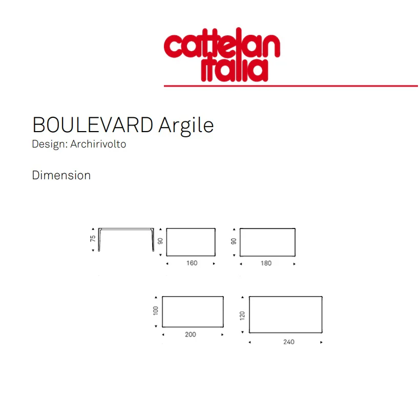 BOULEVARD Argile Table