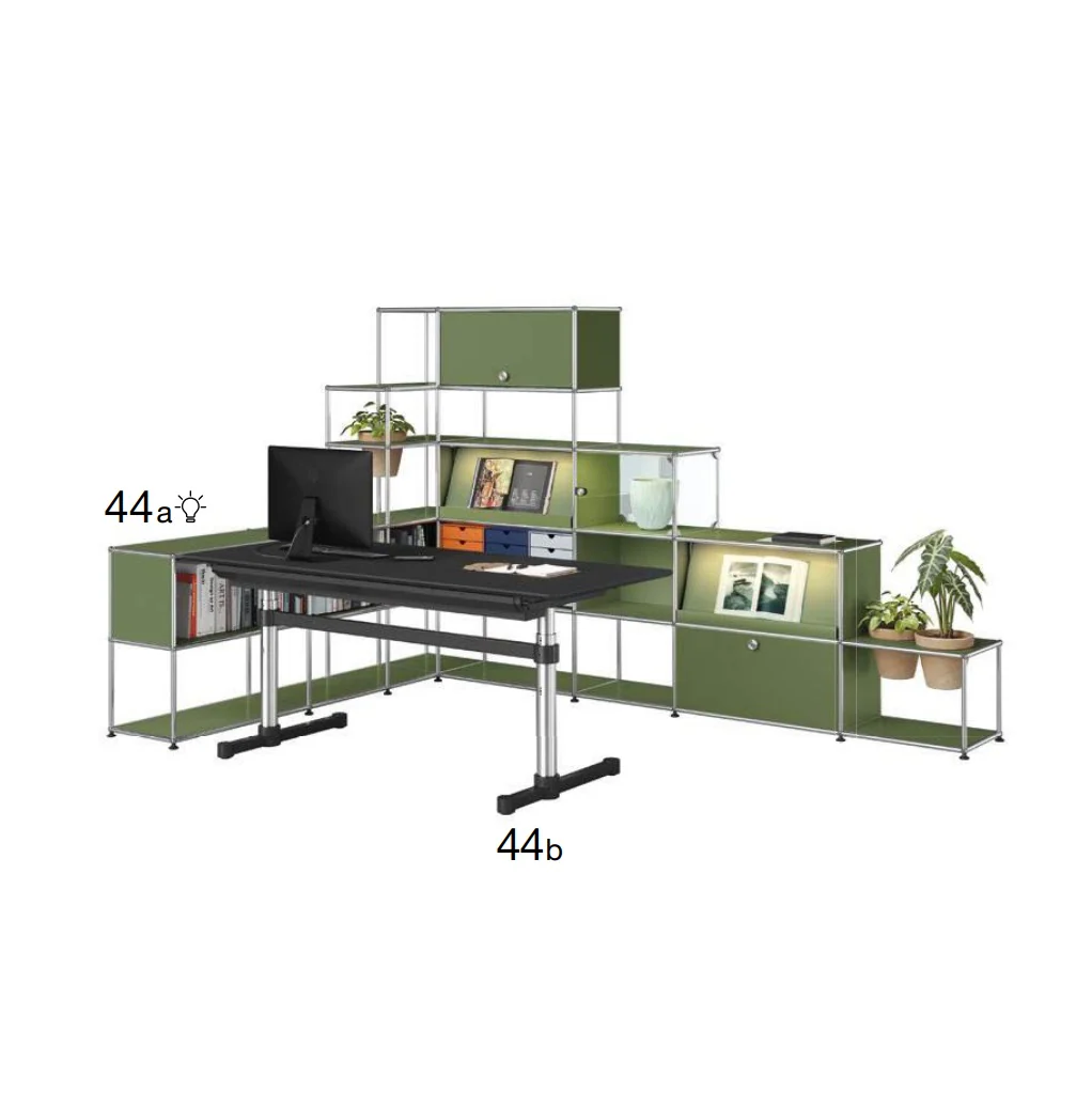 USM Home Office Haller Shelving and Kitos M Desk
