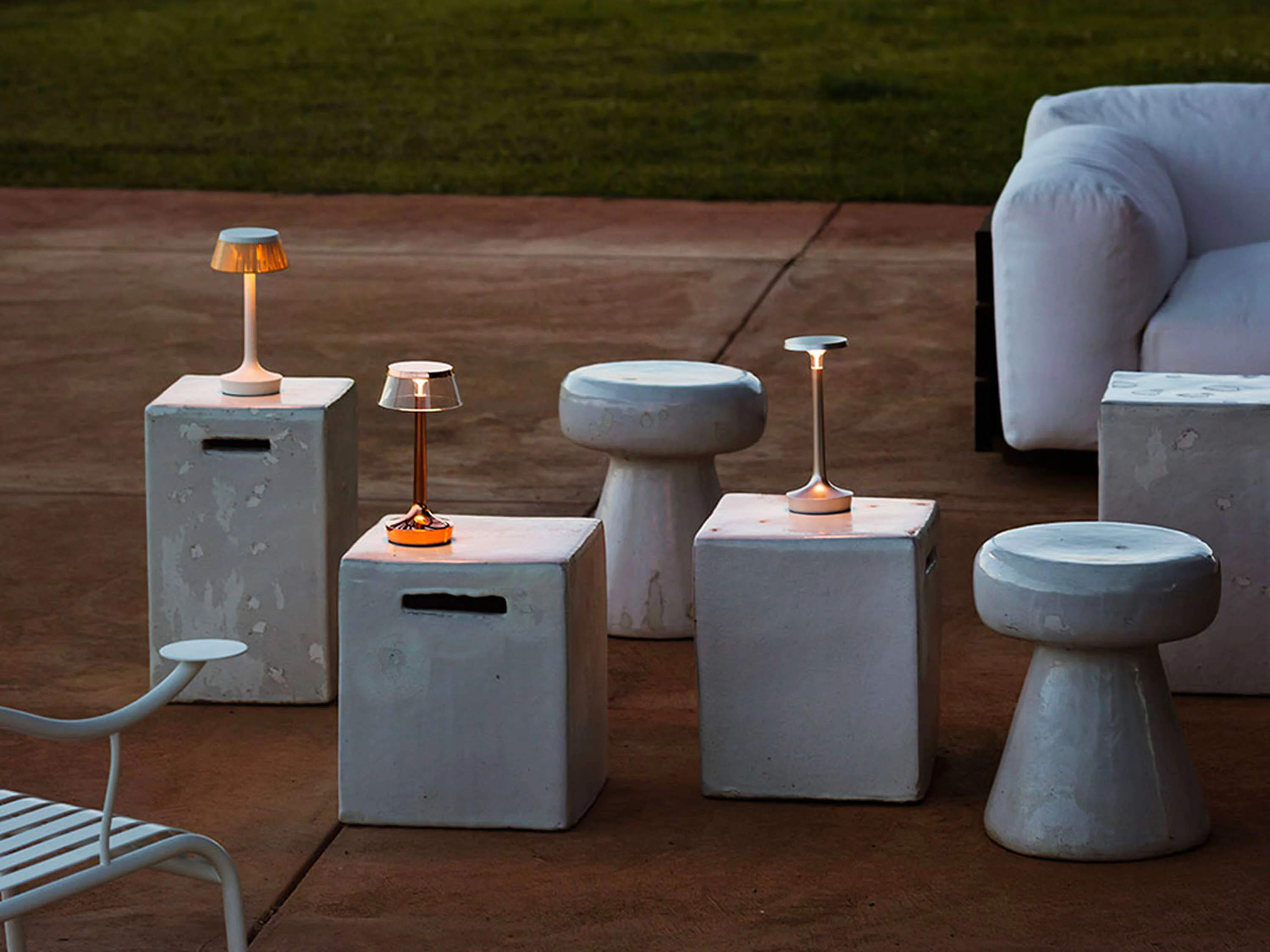 Bon Jour Unplugged Table Lamps