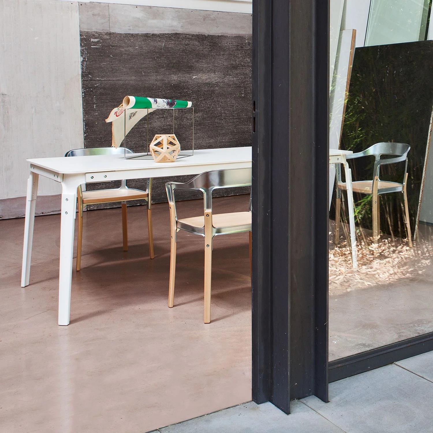 Steelwood Table 135x 90 cm