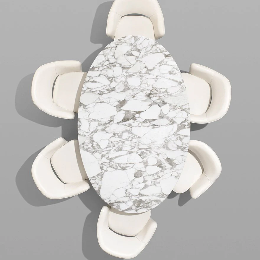 Saarinen Oval Marble Dining Table