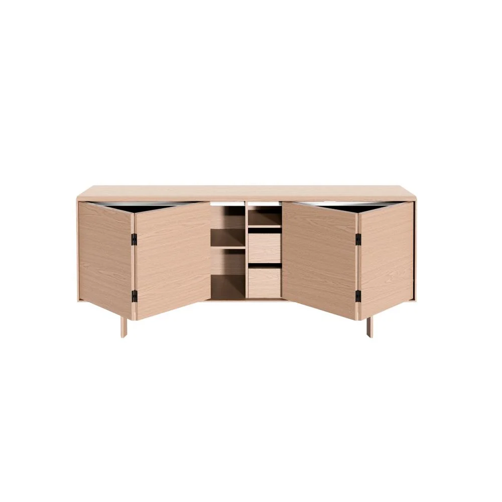 SM 544 Sideboard (2 Folding Doors/1 Long Shelf/3 Short Shelves/2 Drawers)