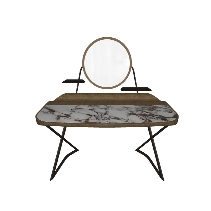 COCOON TROUSSE Keramik Desk with Mirror Frame