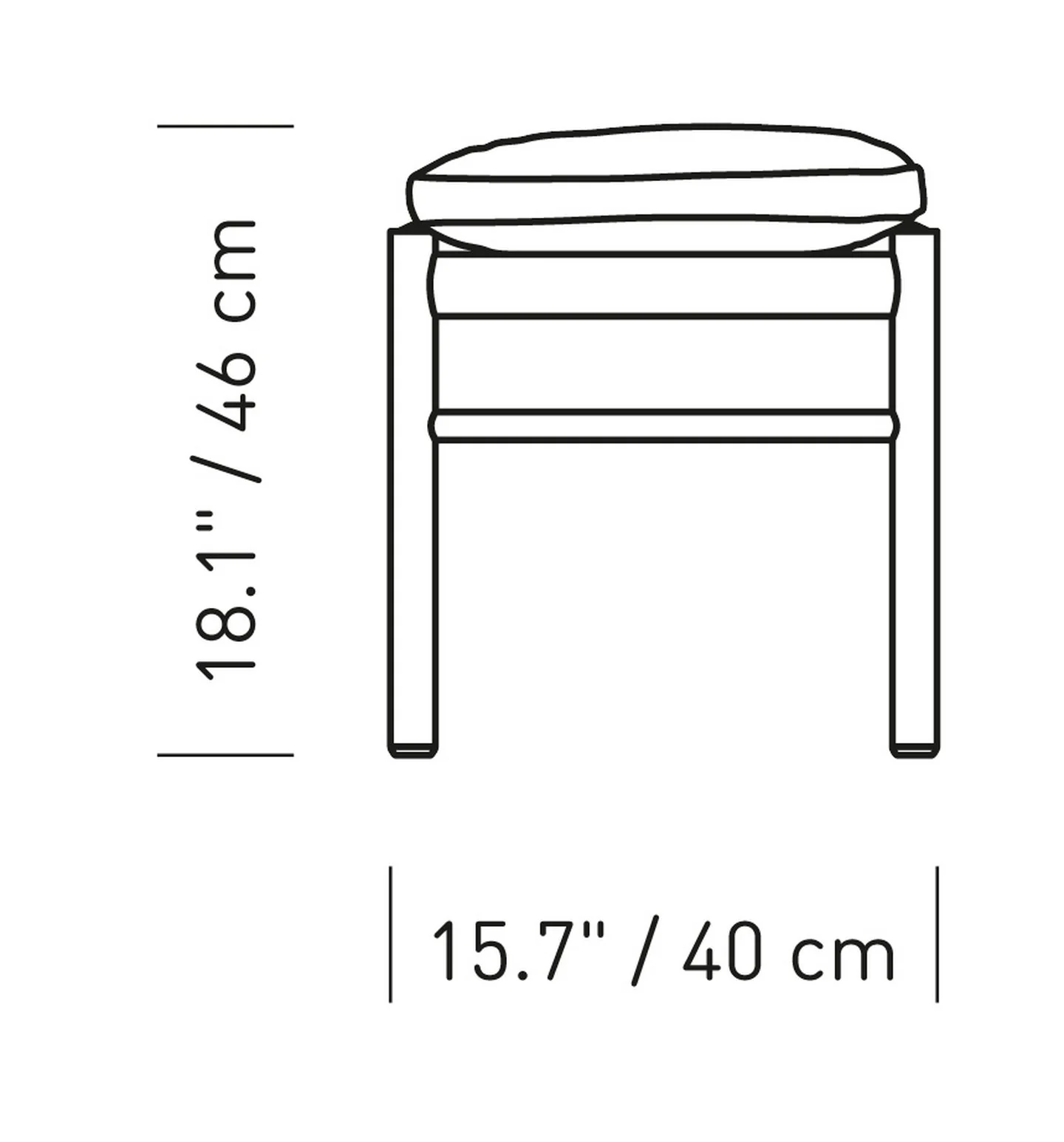 OW149F Colonial Footstool