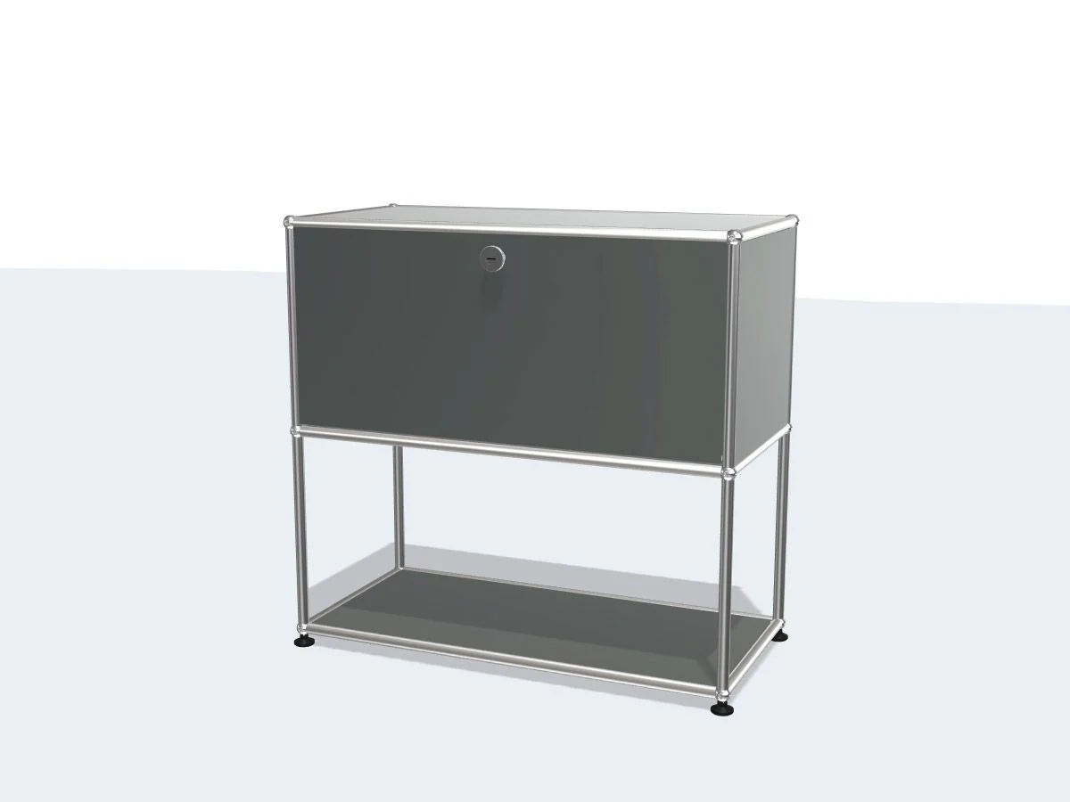 Haller Sideboard Lower Structure and One Drop-Down Door
