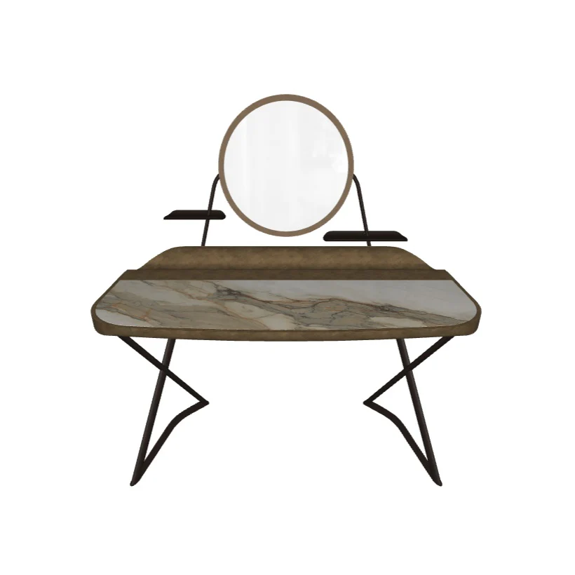 COCOON TROUSSE Keramik Desk with Mirror Frame