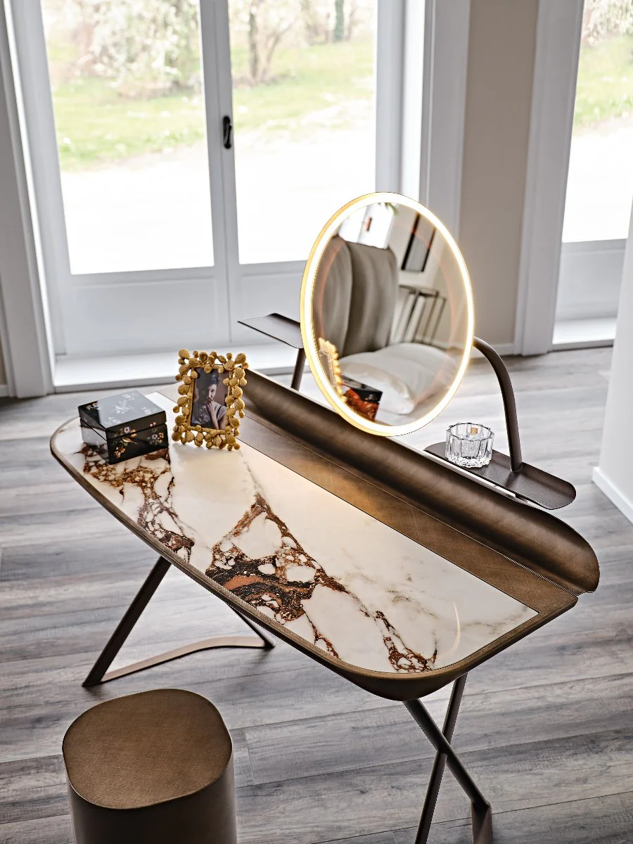 COCOON TROUSSE Keramik Desk with Mirror Frame