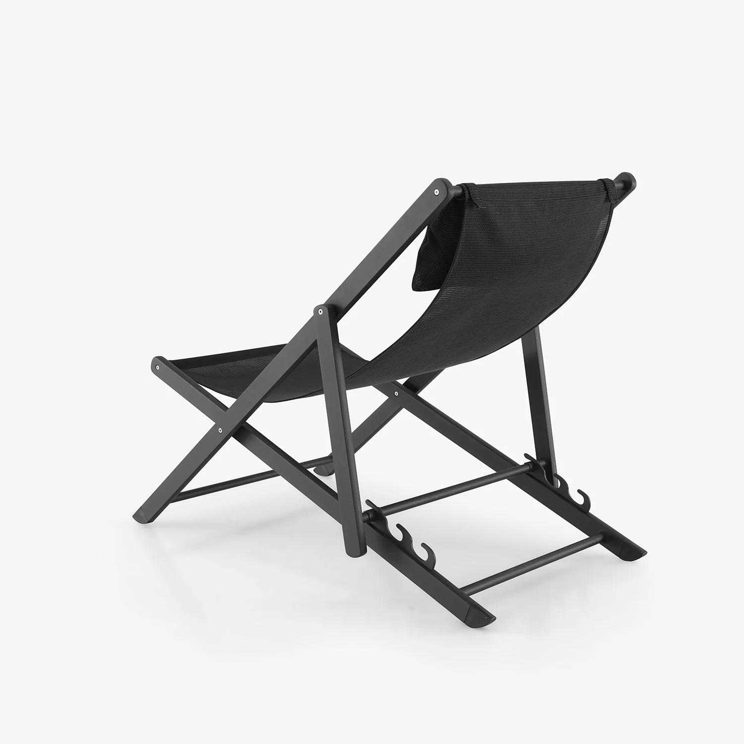 Sabbia Set Of 2 Deck Chairs Onyx (Black)