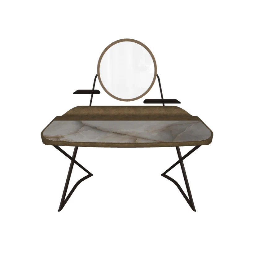 COCOON TROUSSE Keramik Desk with Mirror Frame