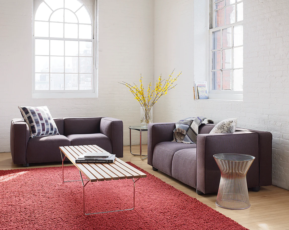 Bertoia Bench with Painted Slats