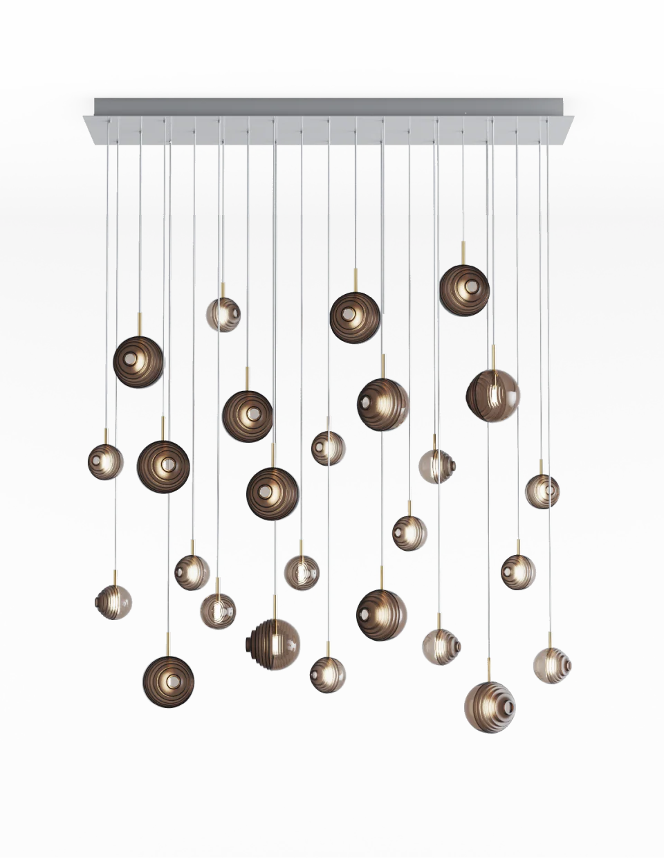 Chandeliers dark & bright star 26 pcs