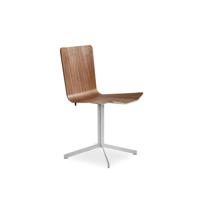 SM 803 Dining Chair Black Steel Base (Veneered Shell)