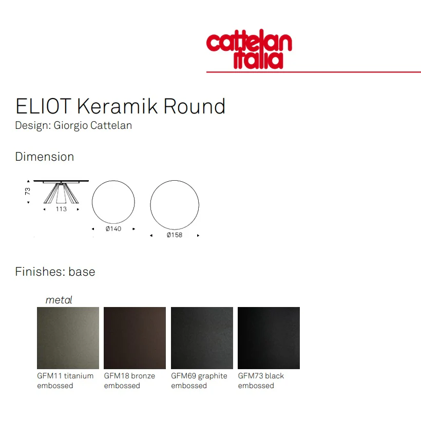 ELIOT Keramik Round Table