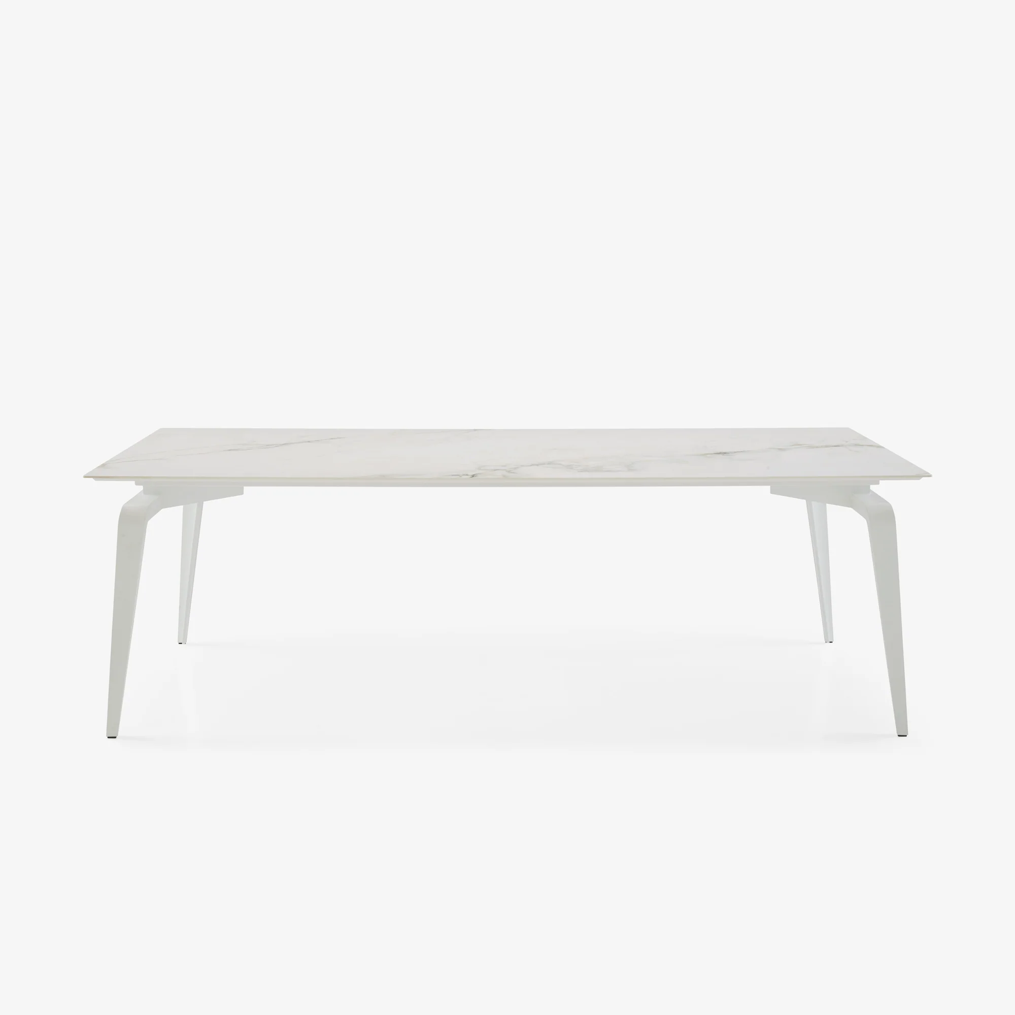 Odessa Rectangular Dining Table White Lacquered Base