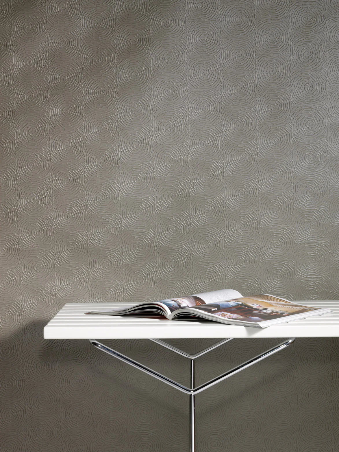 Bertoia Bench with Painted Slats