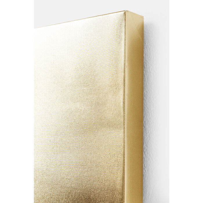 Picture Touched Dog with Pineapple 80x80cm