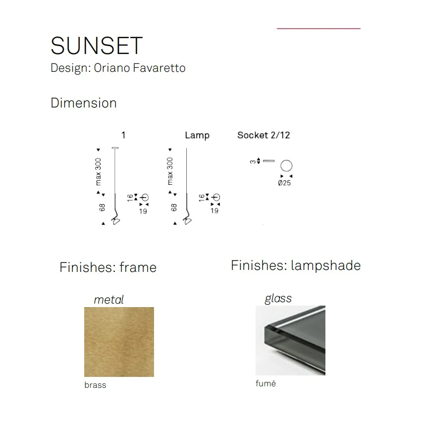 SUNSET Suspension Lamp