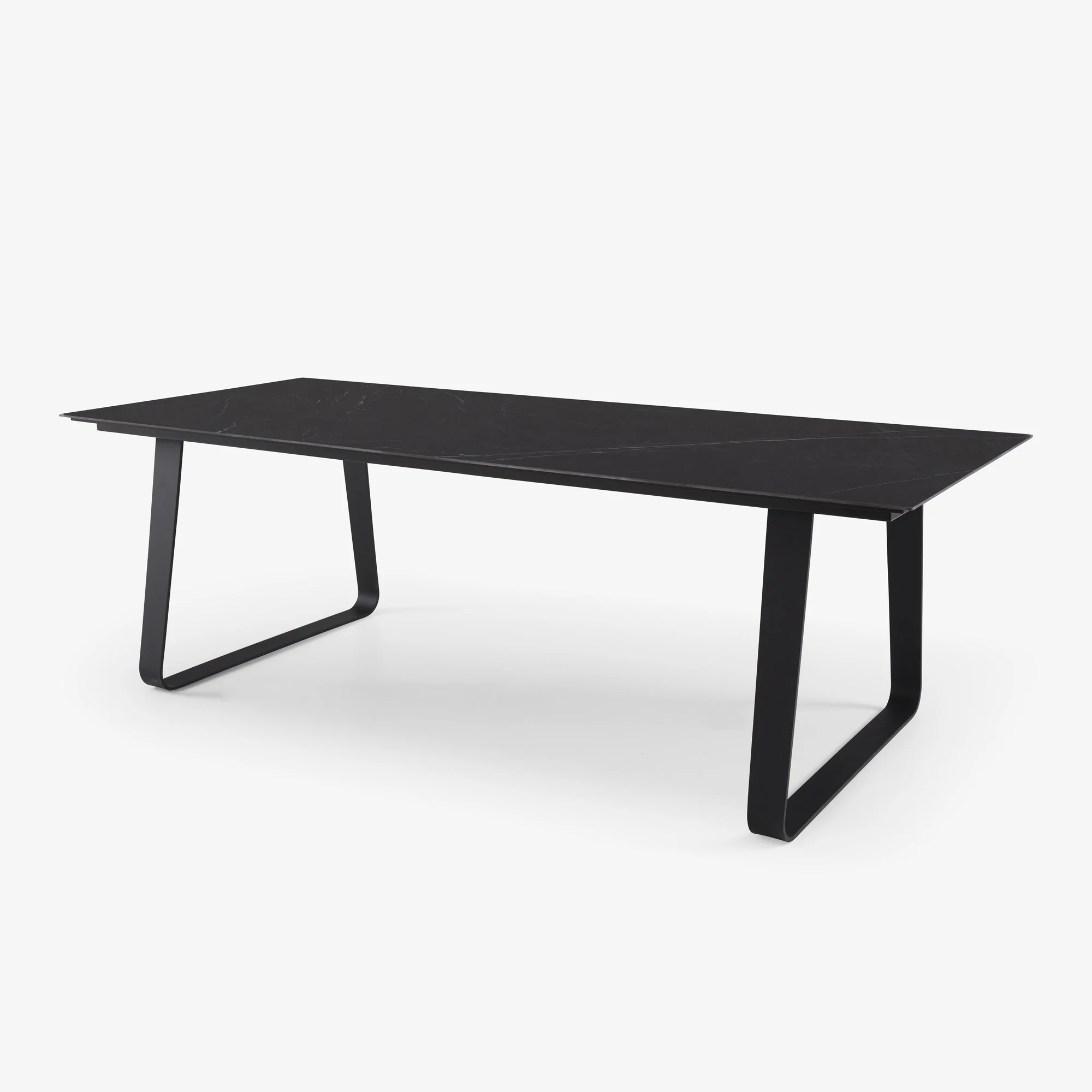 Vilna Dining Table Black Lacquered Base