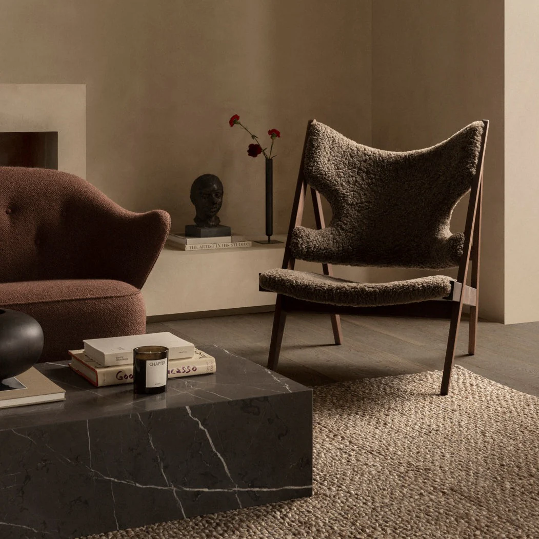 Knitting Sheepskin Lounge Chair