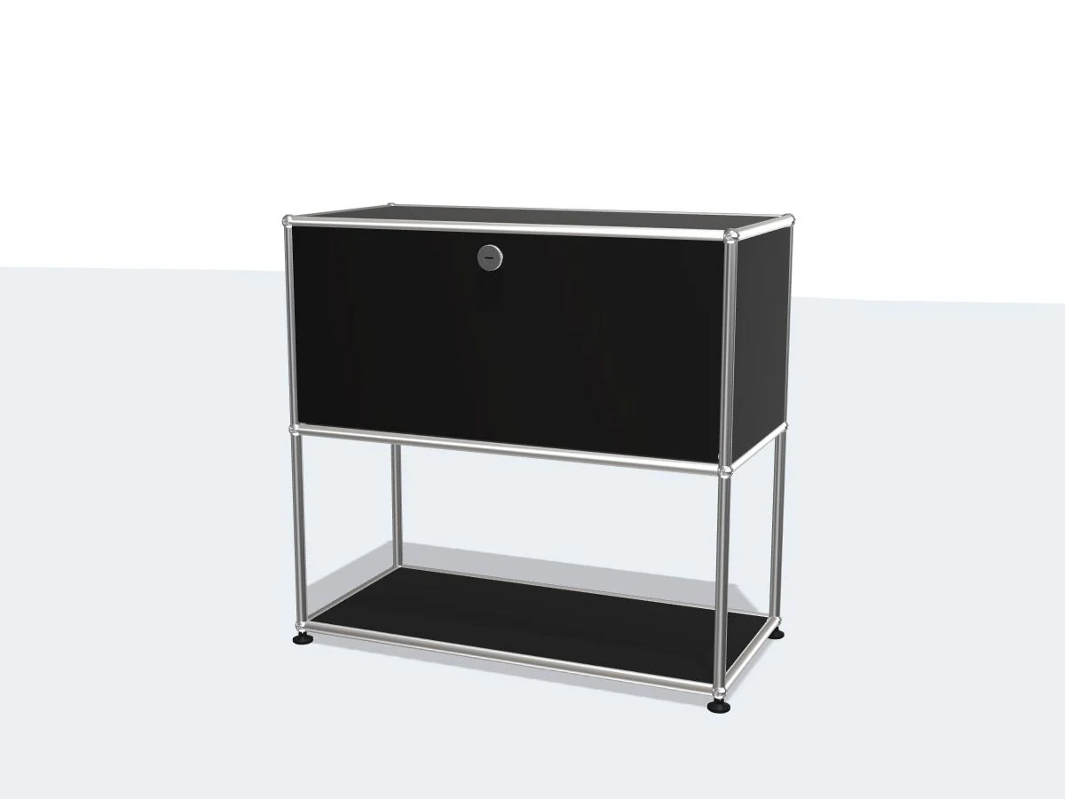 Haller Sideboard Lower Structure and One Drop-Down Door