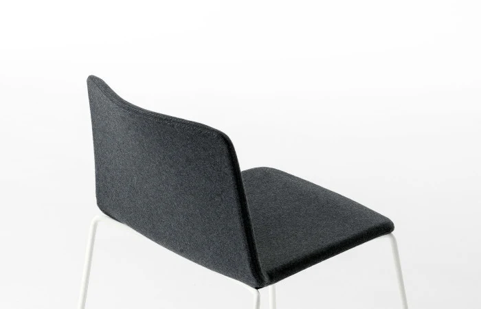 RAMA Chair Sled Base - Fully Upholstered