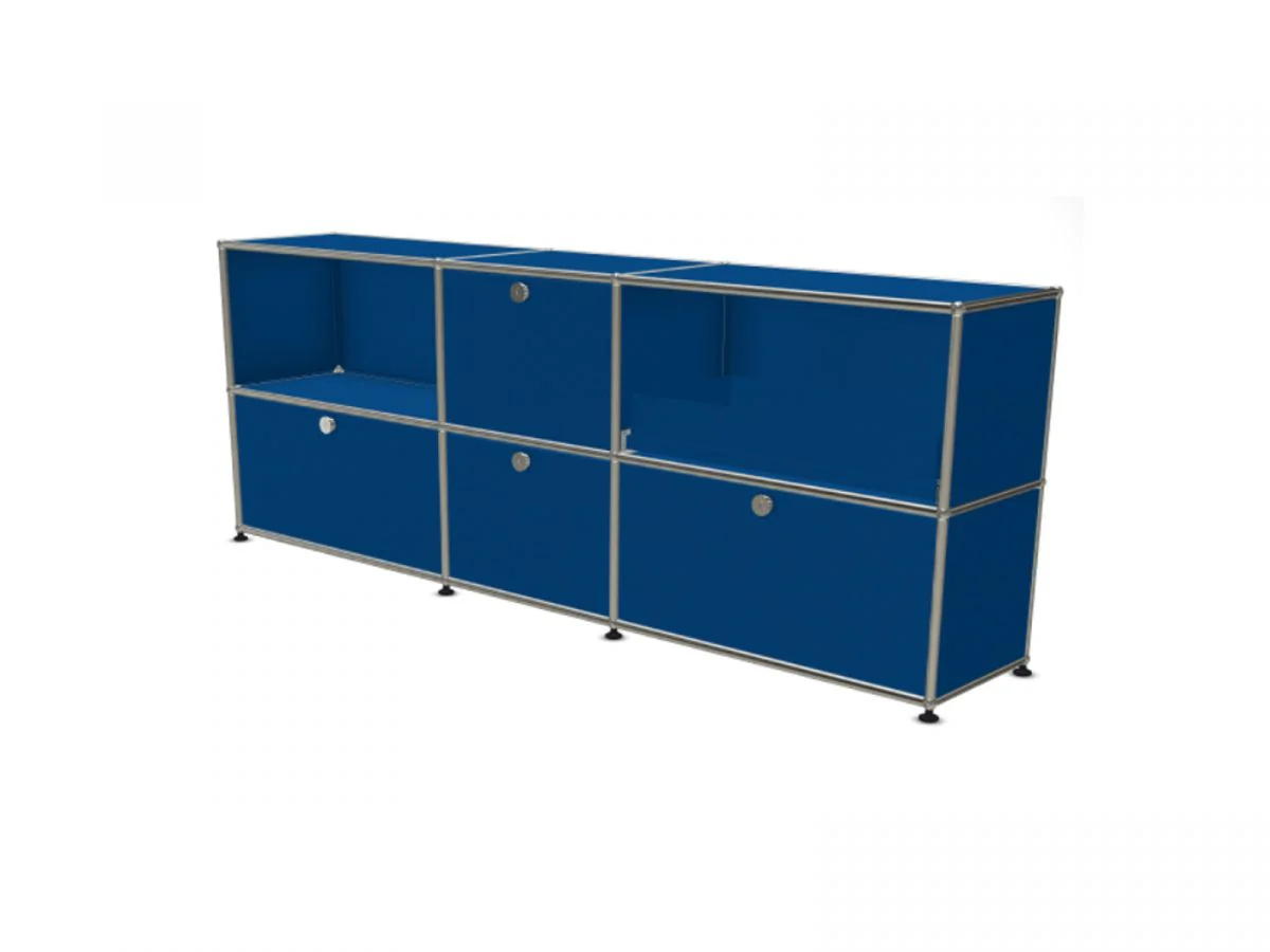 Haller Sideboard L with 2 Drawers, 2 Vasistas Doors and 1 Extension Shelf