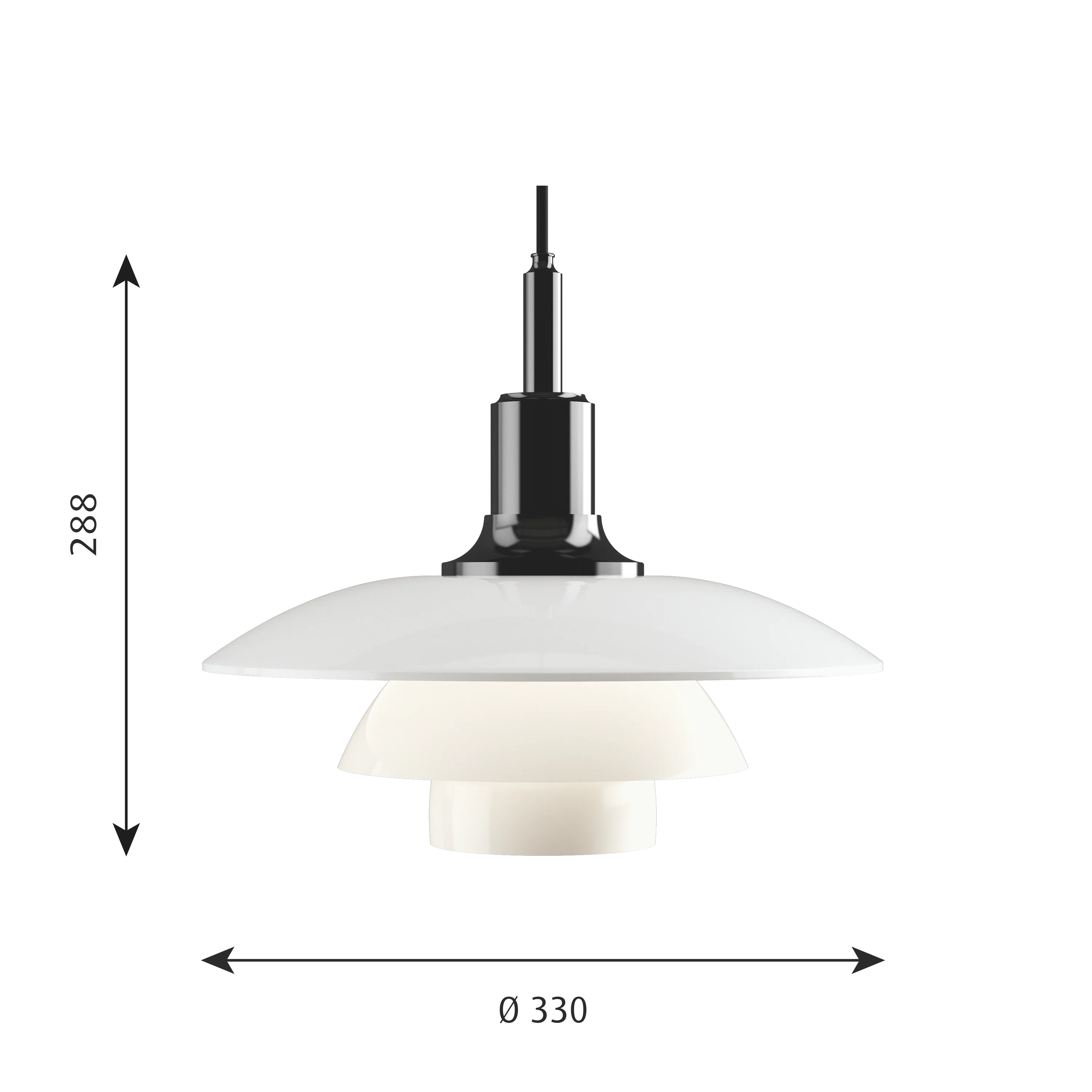 PH 3½-3 GLASS Pendant Lamp