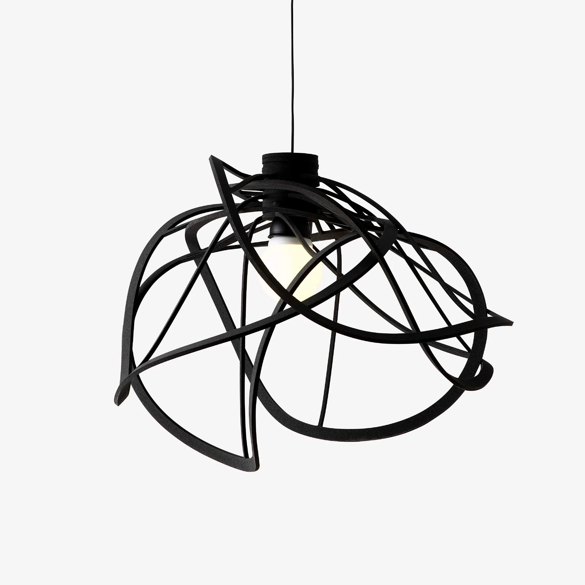 Bloom Suspended Ceiling Light Black Large