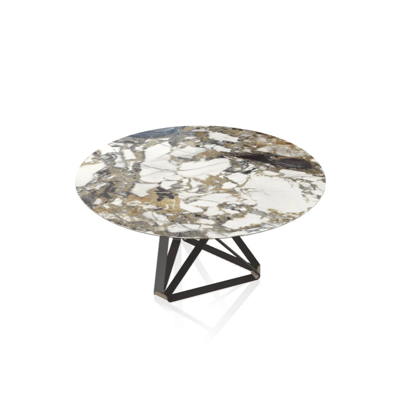 Delta Round Marble/Ceramic Table