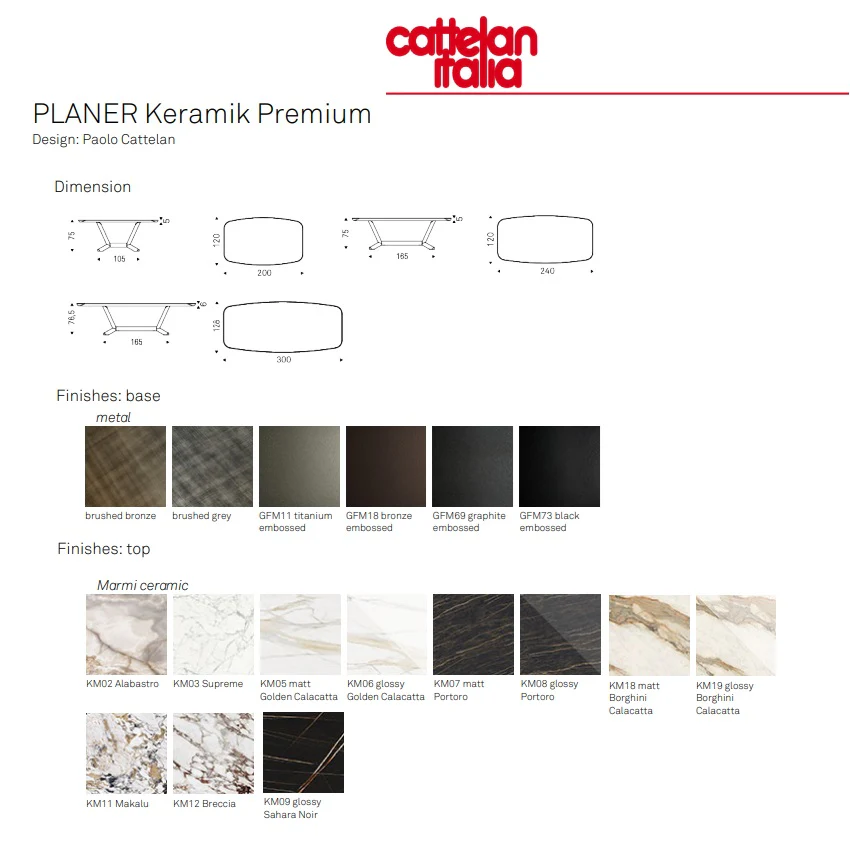 PLANER Keramik Premium Table