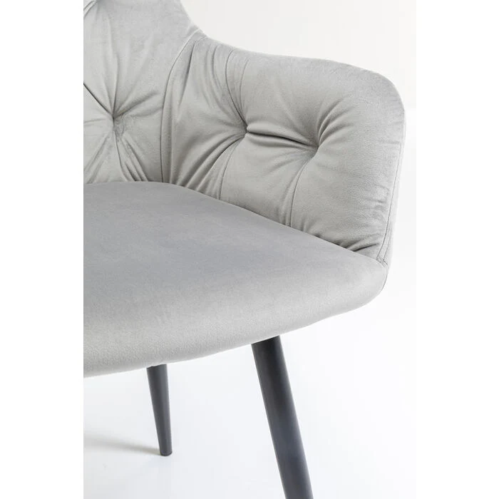 Chair with Armrest Kira Grey