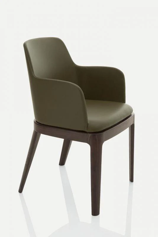 Margot Wood Leg Chair w/ Armrest