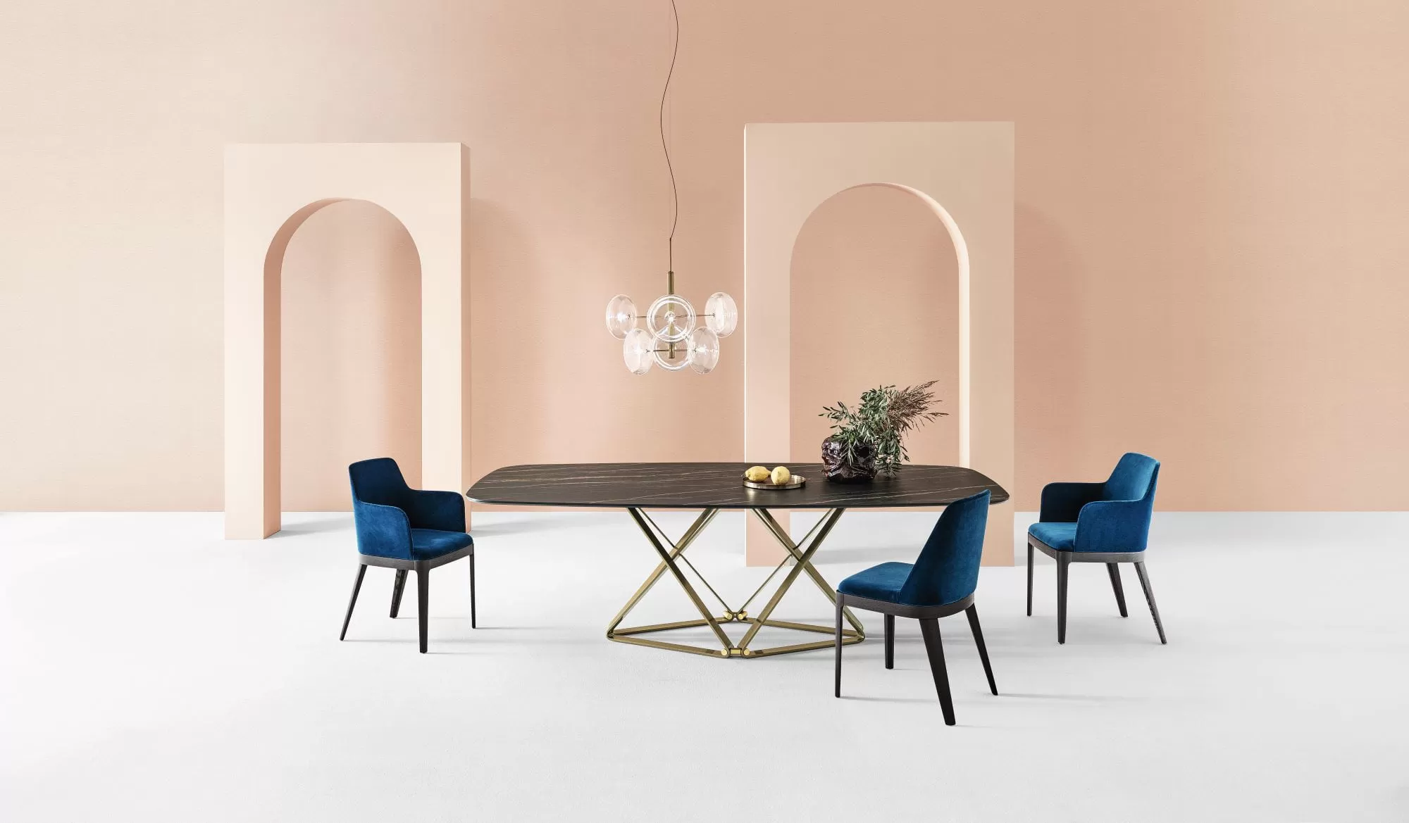 Delta Barrel Marble/Ceramic Table