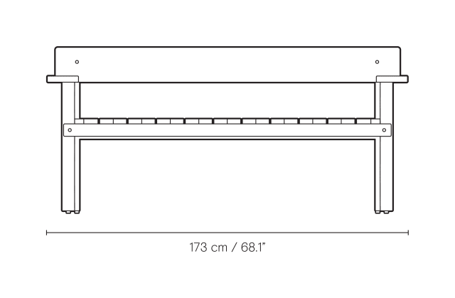 GL101 Timbur Outdoor Bench