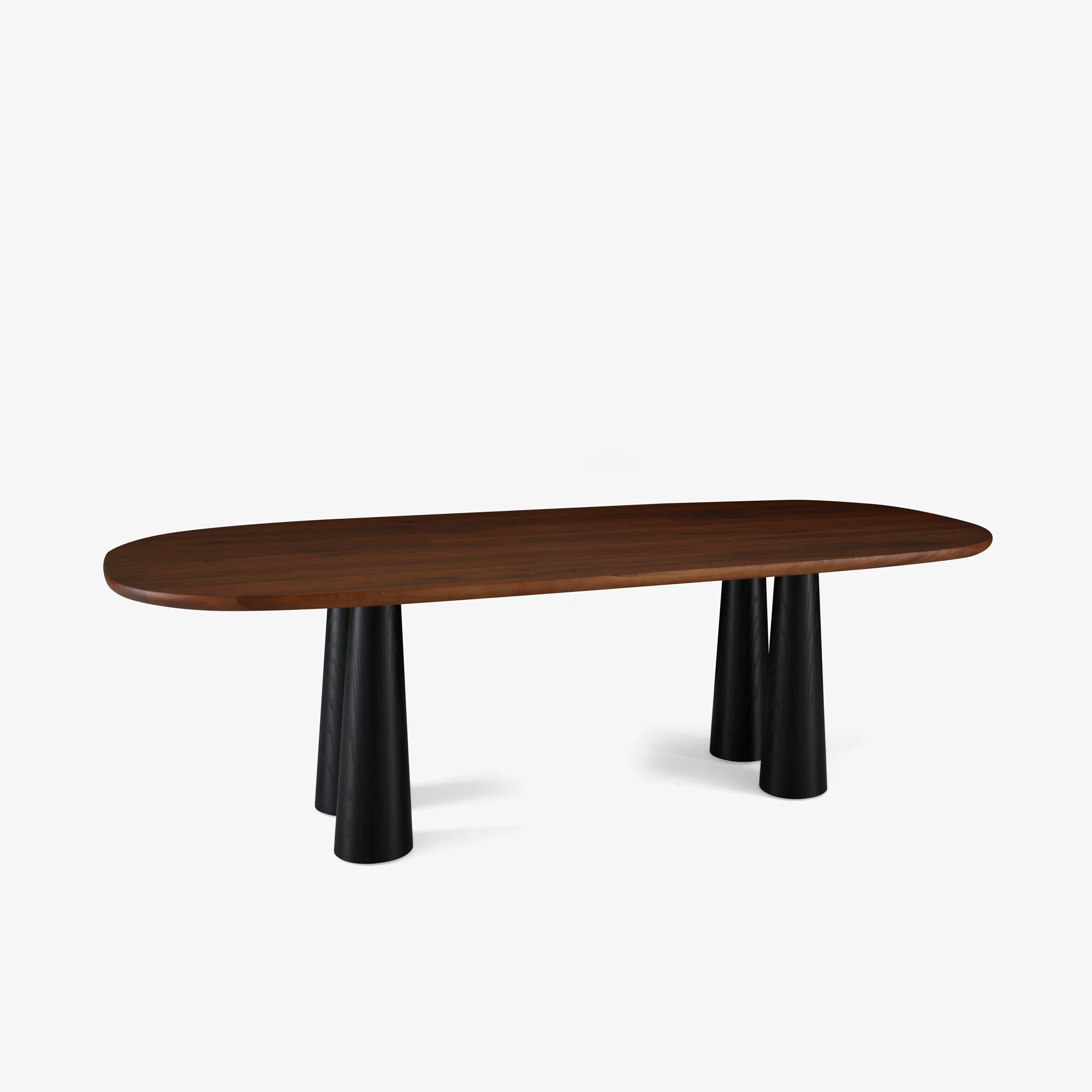 Hashira Dining Table Base In Black Stained Ash