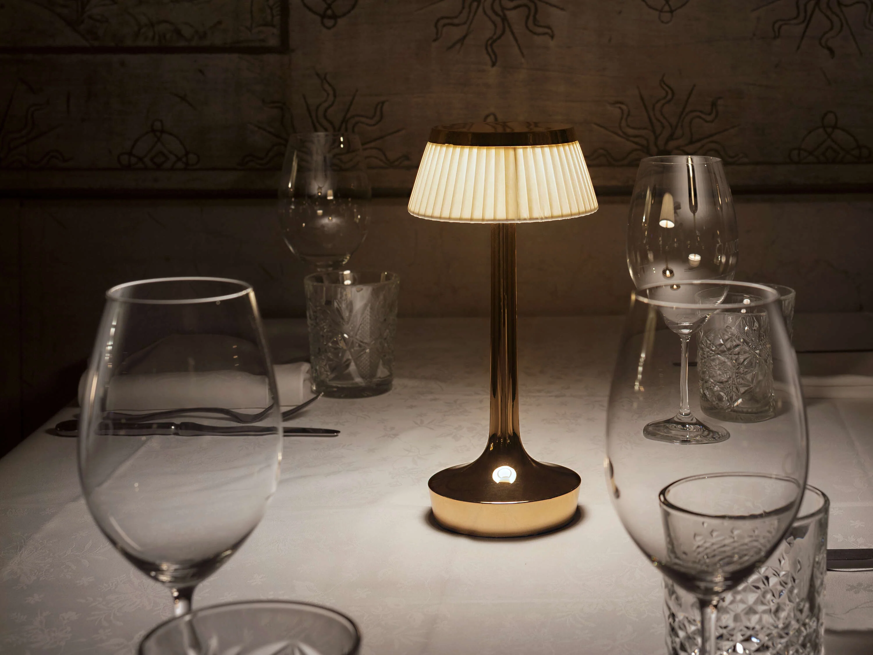 Bon Jour Unplugged Table Lamps