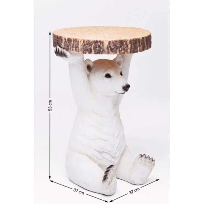 Side Table Animal Polar Bear ¯37cm
