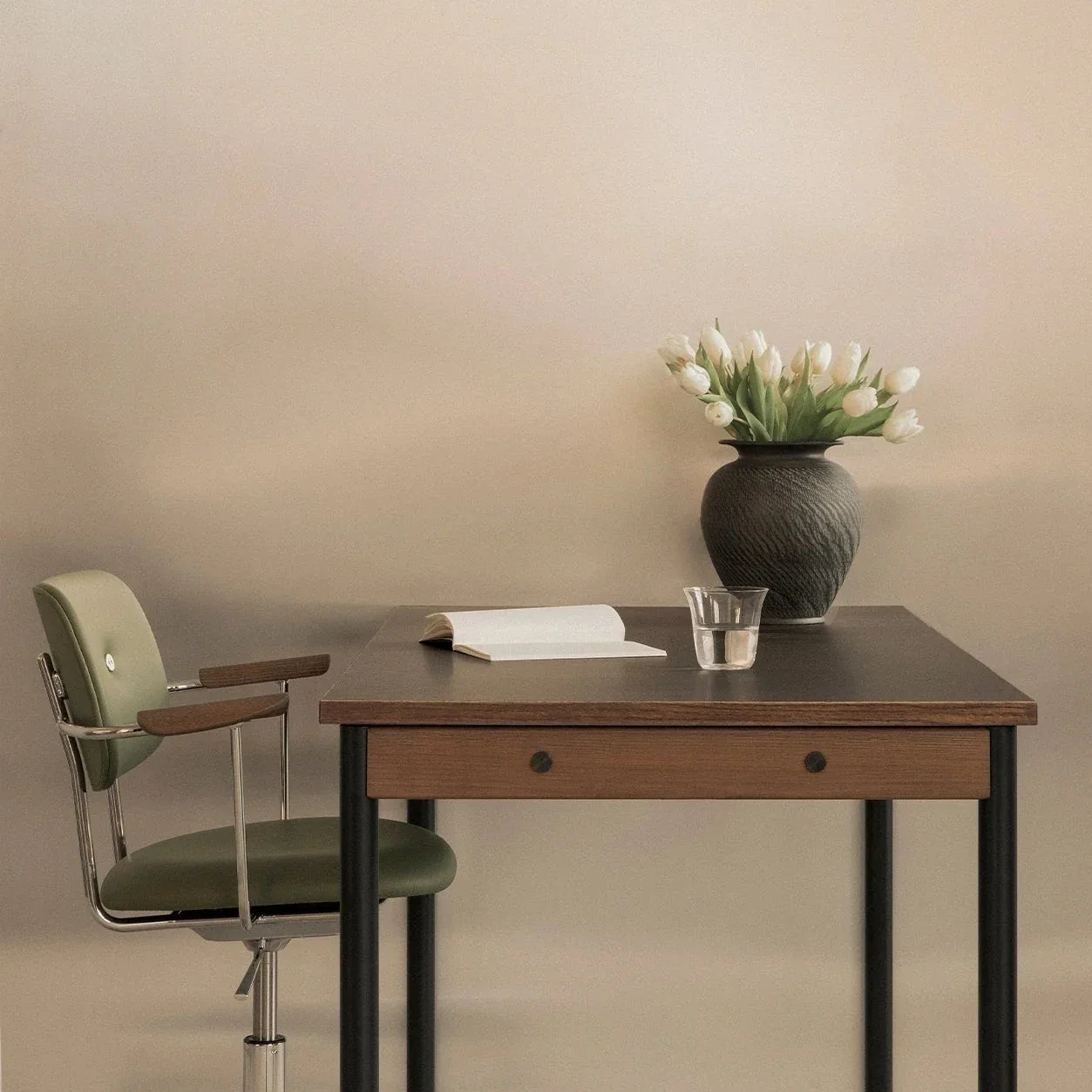 Co Task Chair with Armrest - FULLY UPHOLSTERED