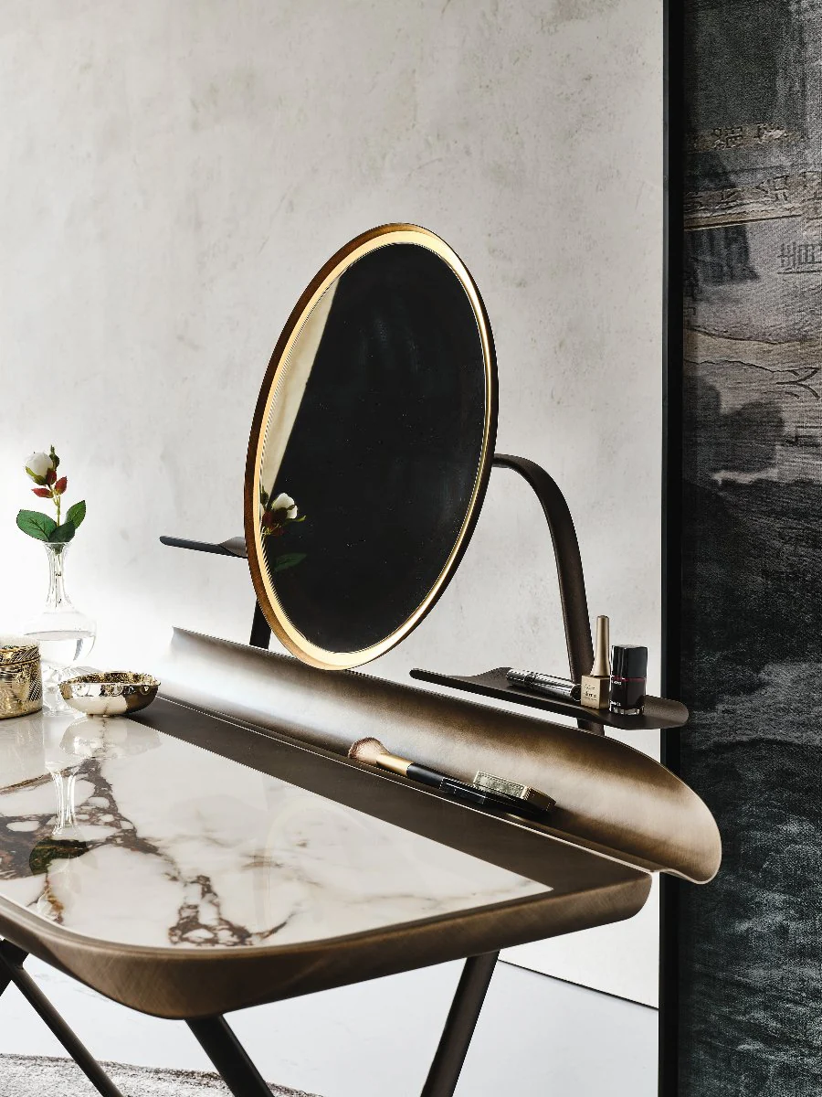 COCOON TROUSSE Keramik Desk with Mirror Frame