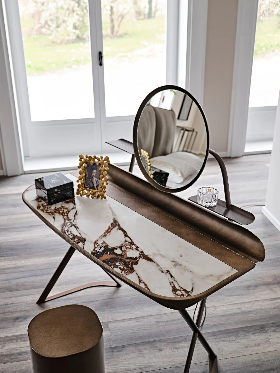COCOON TROUSSE Keramik Desk with Mirror Frame