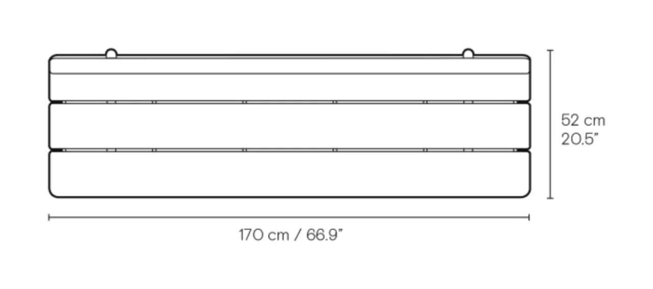 BM0699 Asserbo Bench w/ Backrest