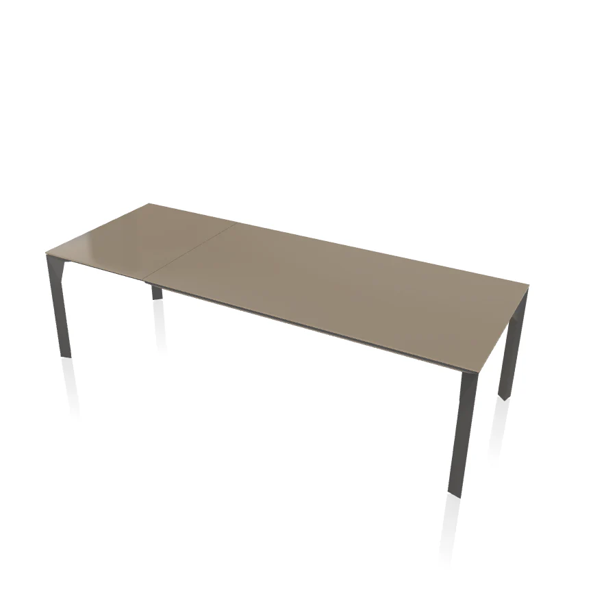 Mirage Extendable Rectangular Crystal Table